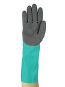 Foam Nitrile Coated Rubber Automotive and Cut Resistant Reusable Gloves in Green Size 10