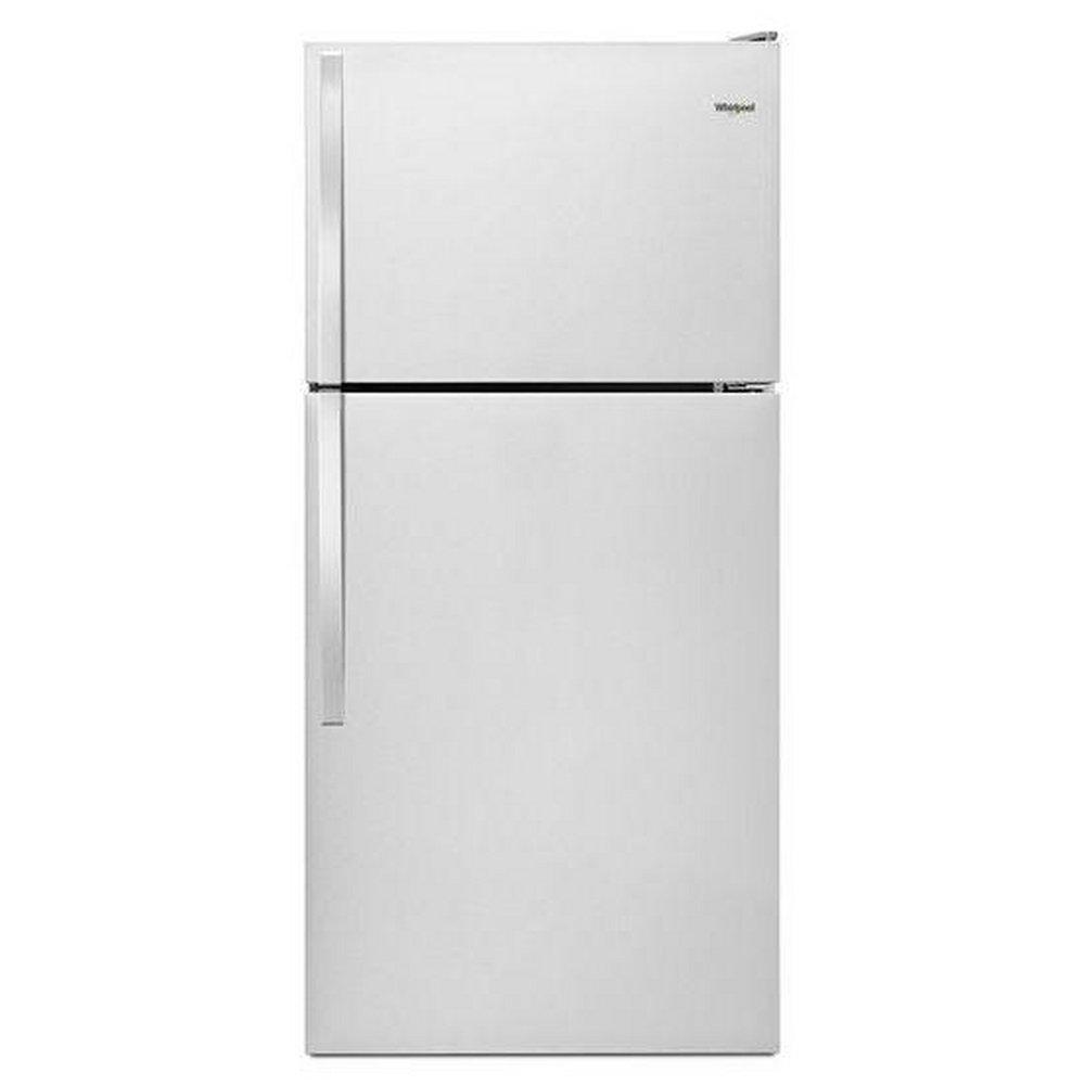 Whirlpool Monochromatic Stainless Steel 29-3/4 in. 18.25 cu. ft. Top Mount Freezer and Full Refrigerator 