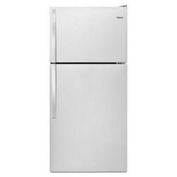 29-3/4 in. 18.25 cu. ft. Top Mount Freezer and Full Refrigerator in Monochromatic Stainless Steel