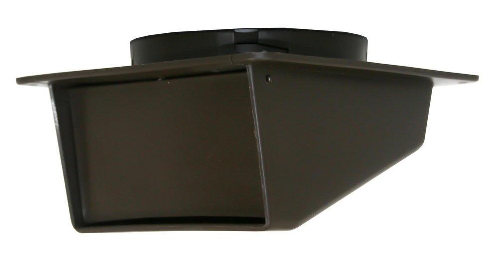 Builder's Best Brown 5-3/4 x 4 in. Aluminum Wall Vent 