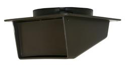 5-3/4 x 4 in. Aluminum Wall Vent in Brown