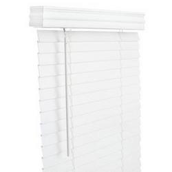 58-1/2 x 48 in. Faux Wood Cordless Blind in Off White