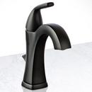 Single Handle Monoblock Bathroom Sink Faucet in Flat Black