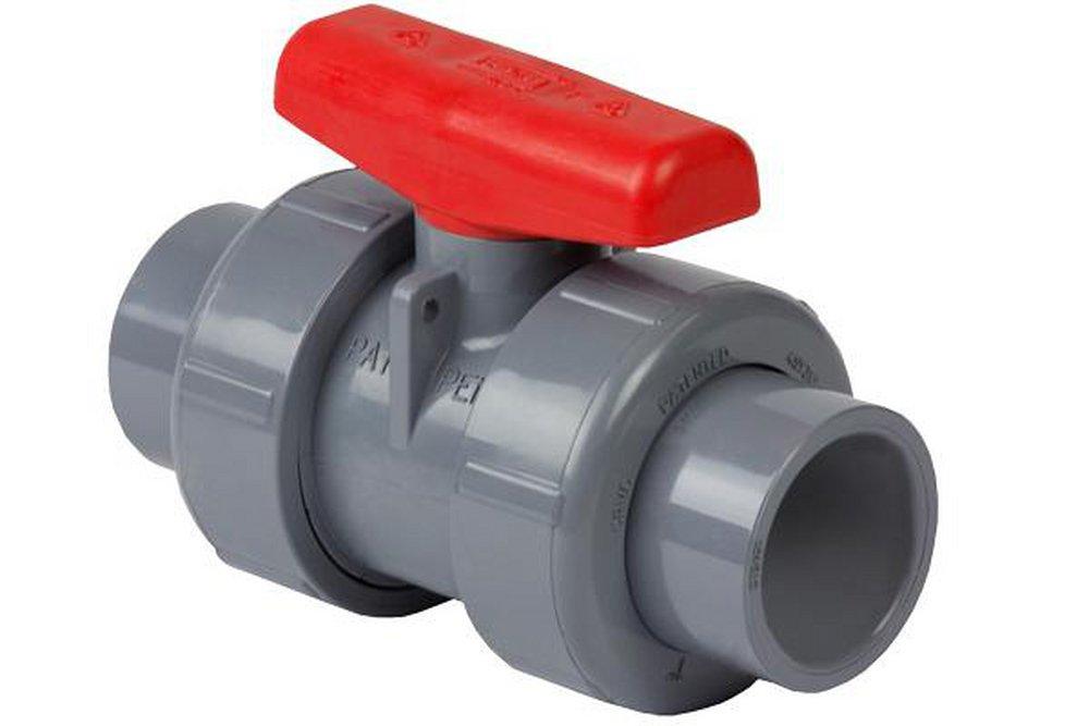 Spears&reg; Manufacturing Company Grey Plastic Standard Port Union Socket Weld 235# Ball Valve 