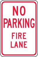18 x 12 in. No Parking Fire Lane Sign