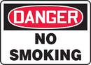 Accuform Signs Black Polyethylene Danger No Smoking Sign in Black 