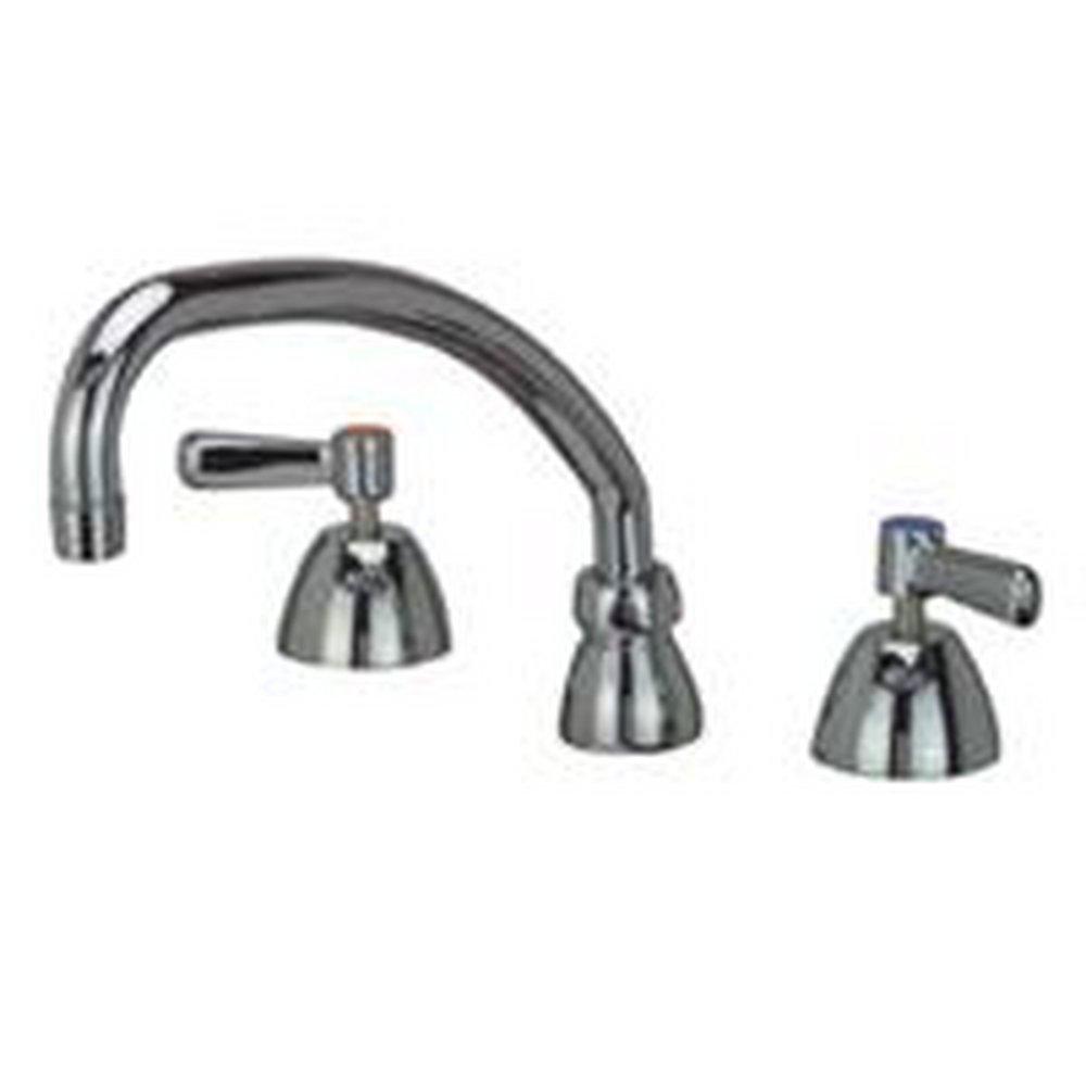 Zurn Chrome Plated Two Handle Widespread Bathroom Sink Faucet 