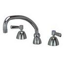 Zurn Chrome Plated Two Handle Widespread Bathroom Sink Faucet 
