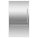 17.1 cu. ft. Bottom Mount and Counter Depth Refrigerator in Stainless Steel