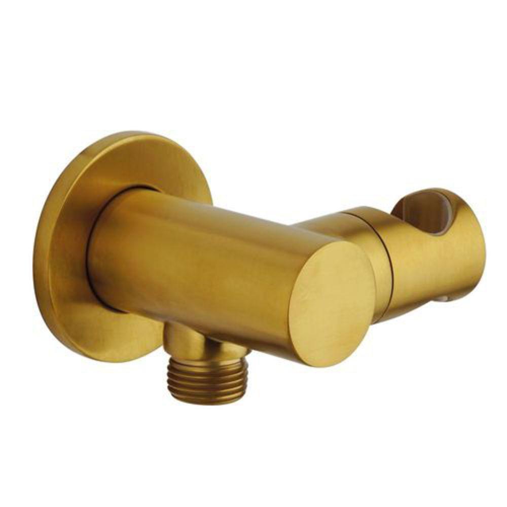 Fortis Brushed Gold 1/2 in. NPT Brass Flange 