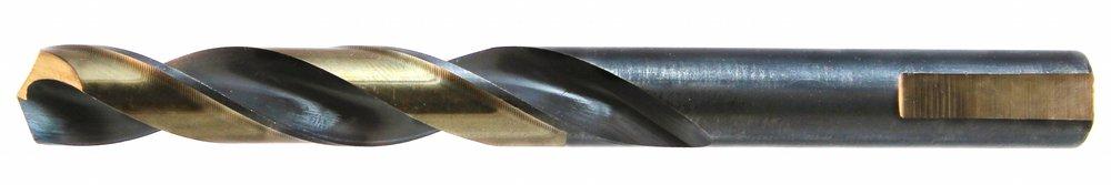 Drillco Black/Gold 3-Flat Nitro Heavy Duty Mechanic 135 Degree Point Drill Bit 