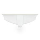 Signature Hardware White Undermount Bathroom Sink Glazed Underside 