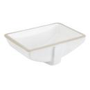 Signature Hardware White Undermount Bathroom Sink Glazed Underside 