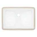 Signature Hardware White Undermount Bathroom Sink Glazed Underside 