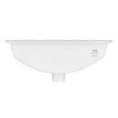 Signature Hardware White Undermount Bathroom Sink Glazed Underside 