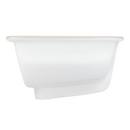 Signature Hardware White Undermount Bathroom Sink Glazed Underside 