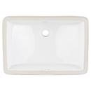 Signature Hardware White Undermount Bathroom Sink Glazed Underside 