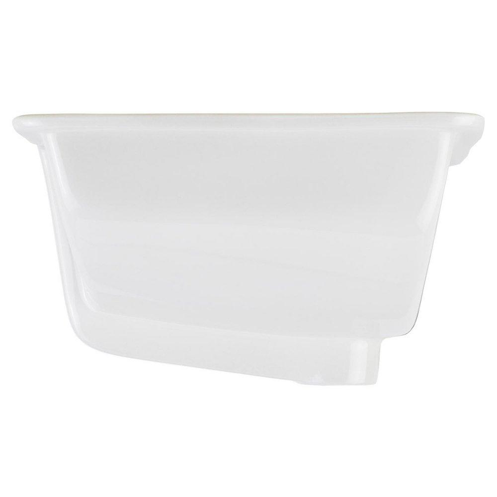 Signature Hardware White Undermount Bathroom Sink Glazed Underside 