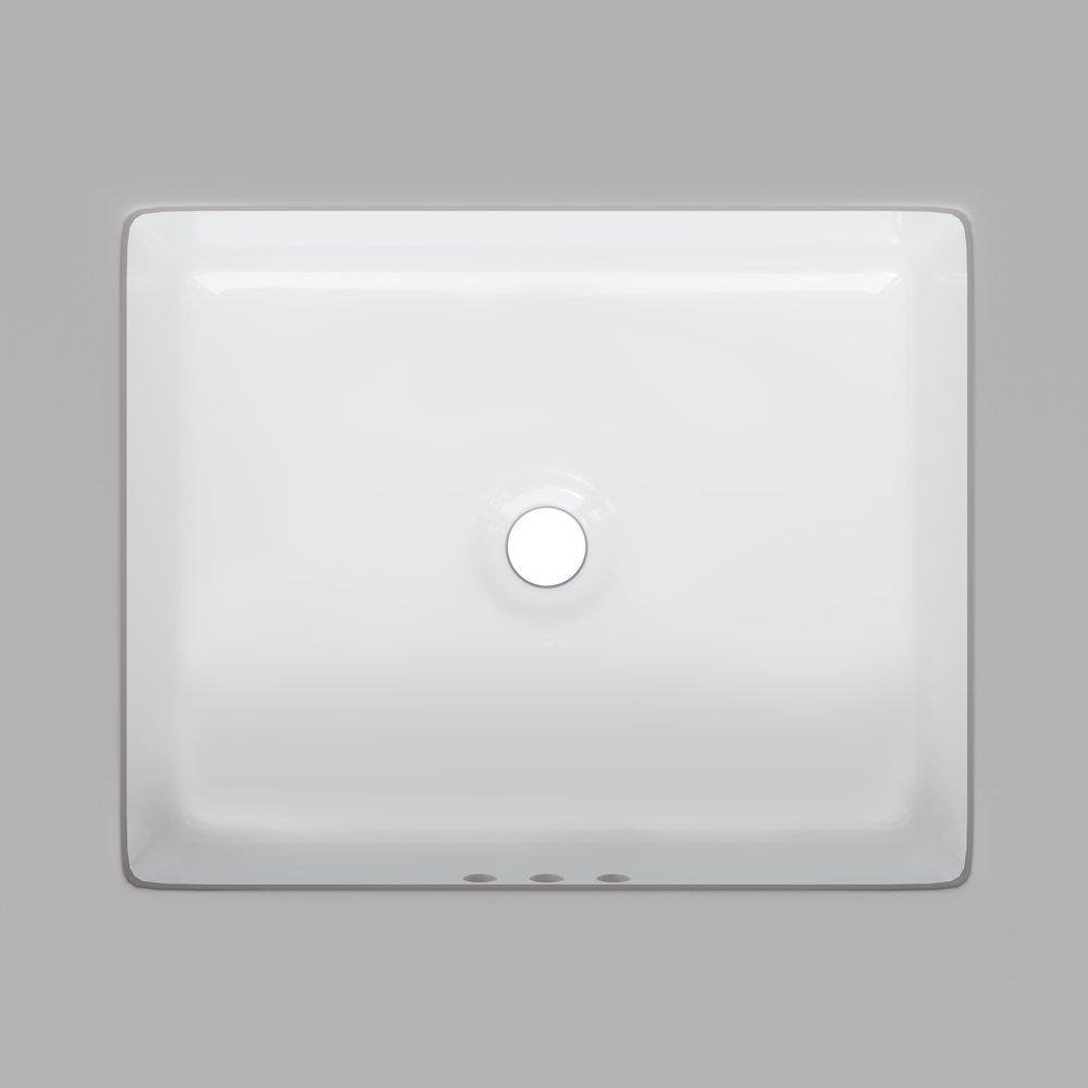 Miseno White 17X13 UC B/ROOM VC SINK 0H WHIT 