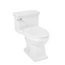 Signature Hardware White 1.28 gpf Elongated One Piece ADA Compliant Toilet with Seat