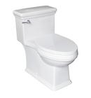 Signature Hardware White 1.28 gpf Elongated One Piece ADA Compliant Skirted Toilet with Seat