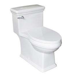1.28 gpf Elongated One Piece Skirted Toilet in White