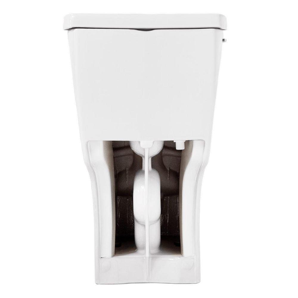 Signature Hardware White 1.28 gpf Elongated One Piece Toilet 