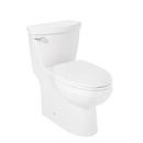 Signature Hardware White 1.28 gpf Elongated Floor Mount One Piece Toilet with Seat 