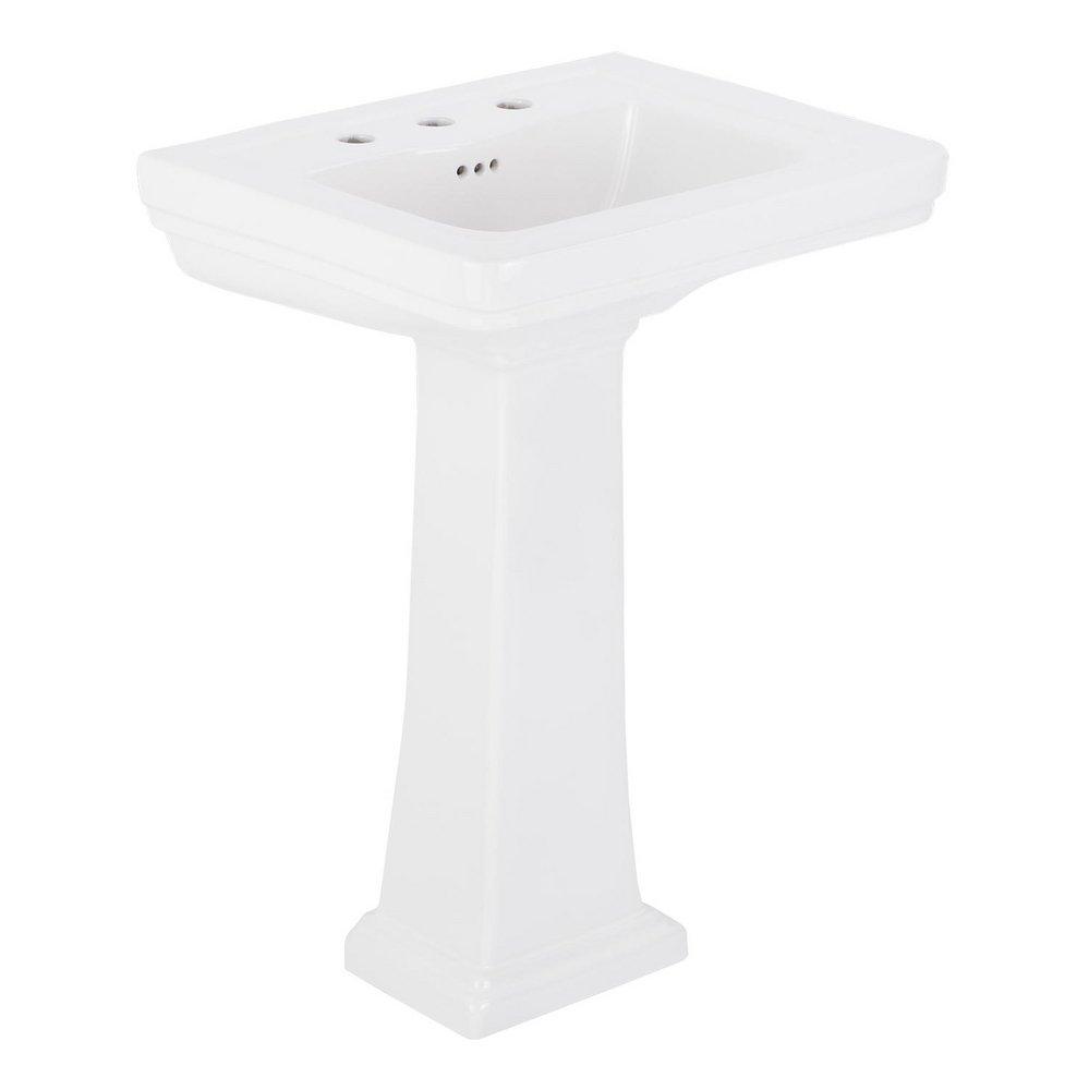 Signature Hardware White Pedestal Only 