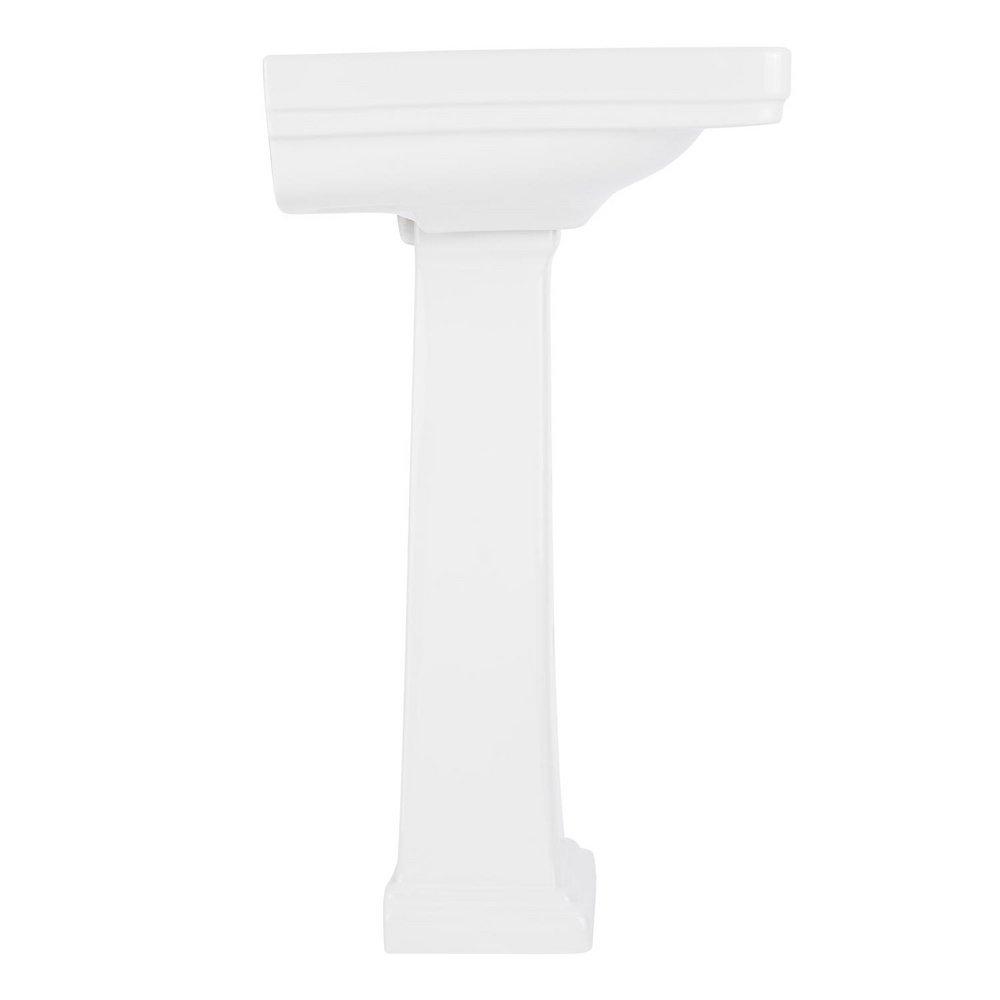 Signature Hardware White Pedestal Only 