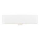 19-11/16 in. Drop-in or Vessel Mount Rectangular Fireclay Bathroom Sink in White