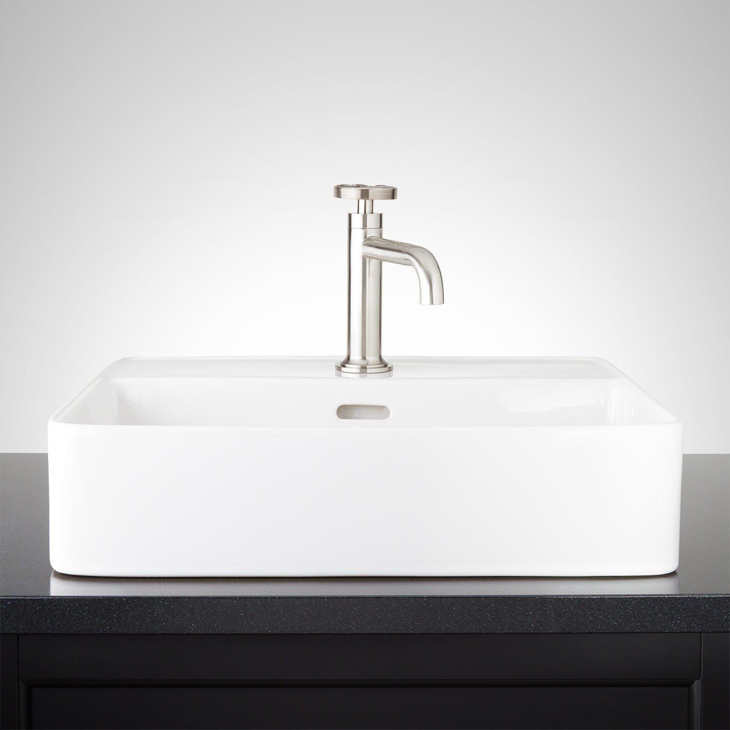 Signature Hardware White Vessel 