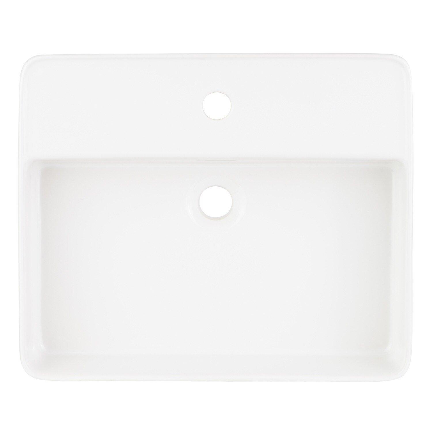 Signature Hardware White Vessel 