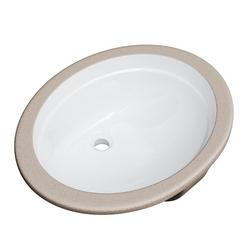 19 in. Undermount Oval Vitreous China Bathroom Sink in White