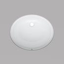 19 in. Undermount Oval Vitreous China Bathroom Sink in White 