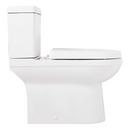 Signature Hardware White Elongated ADA Compliant Toilet Bowl with Seat 