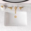 Signature Hardware White 18 x 13 in. Rectangular Undermount Bathroom Sink 