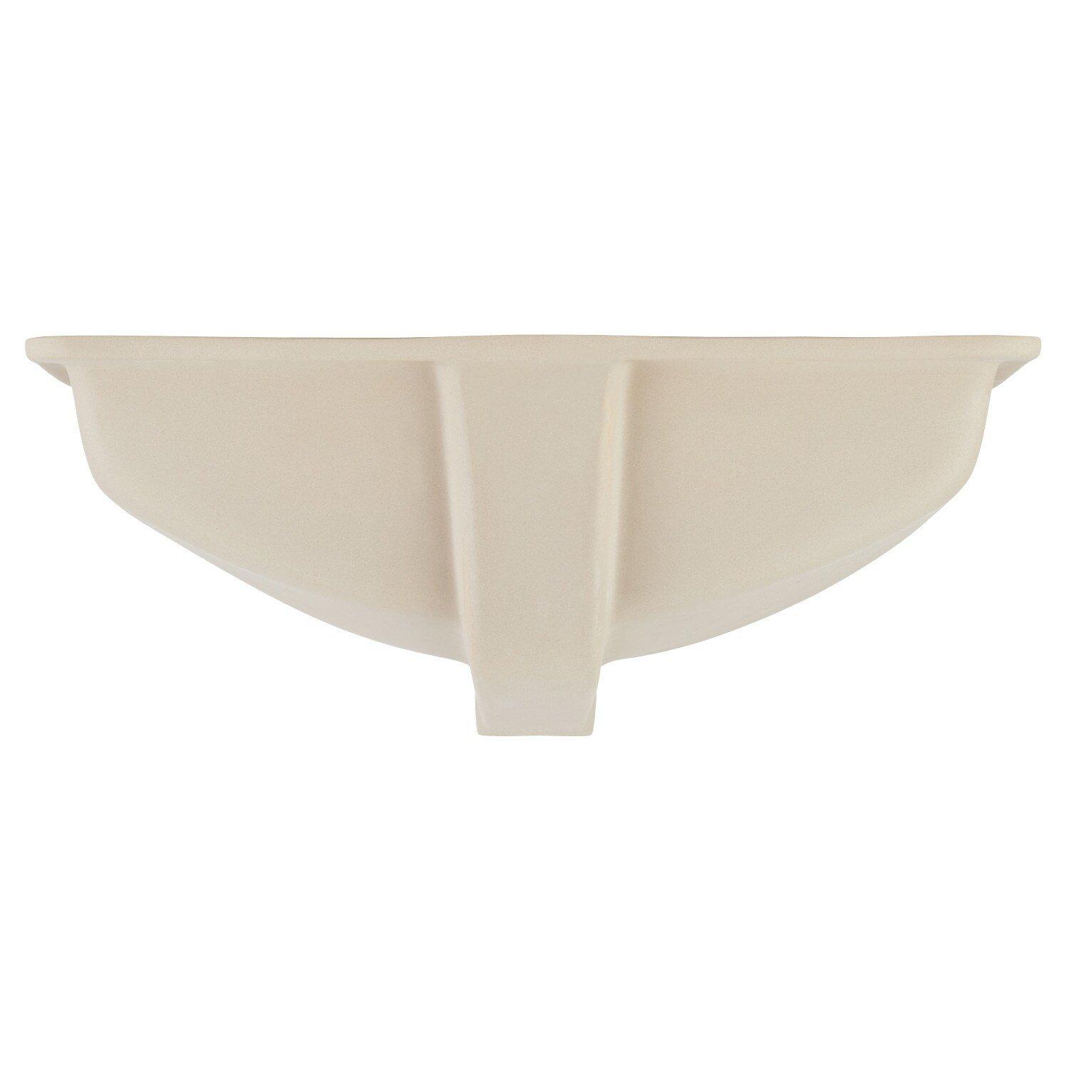 Signature Hardware White Undermount Bathroom Sink 