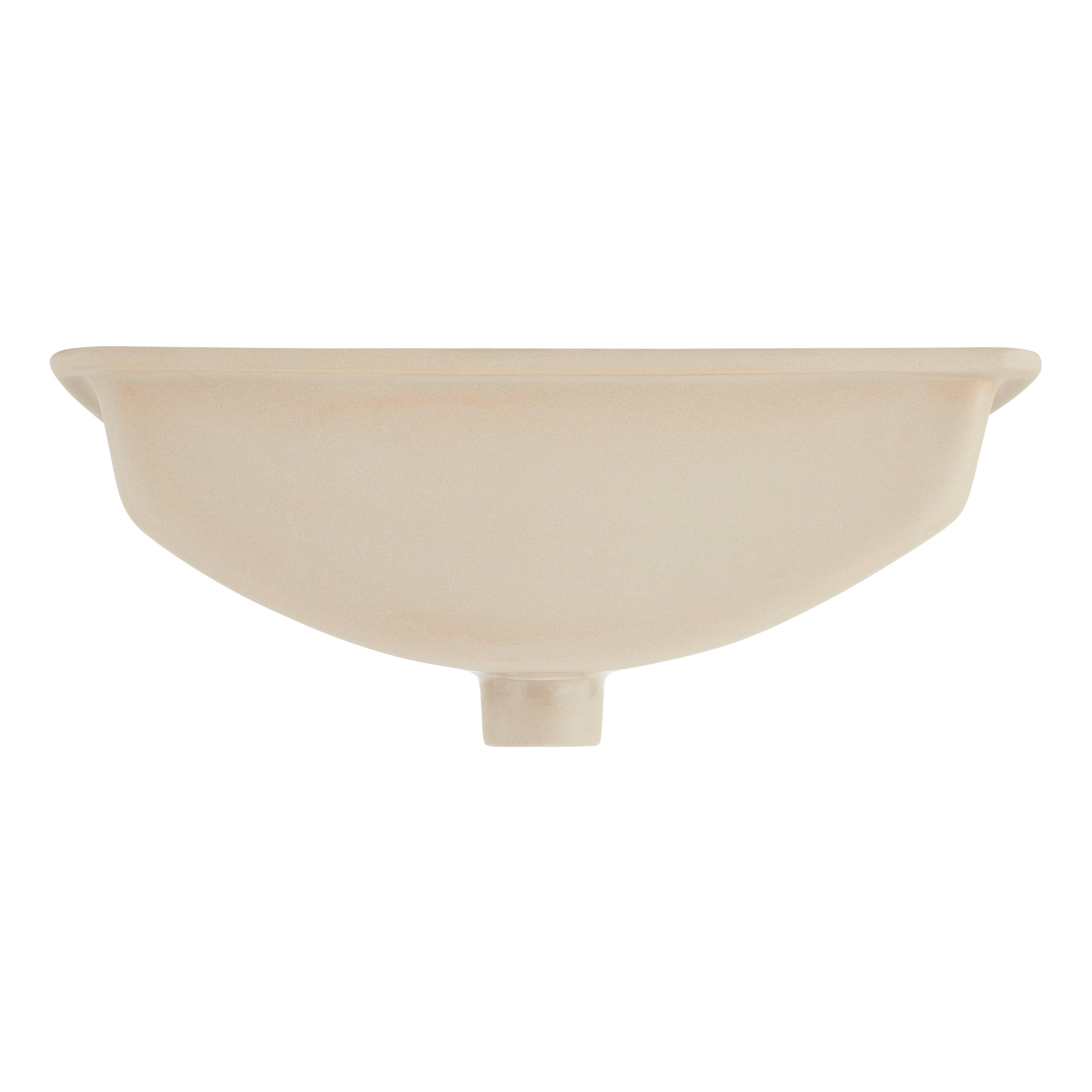 Signature Hardware White Undermount Bathroom Sink 