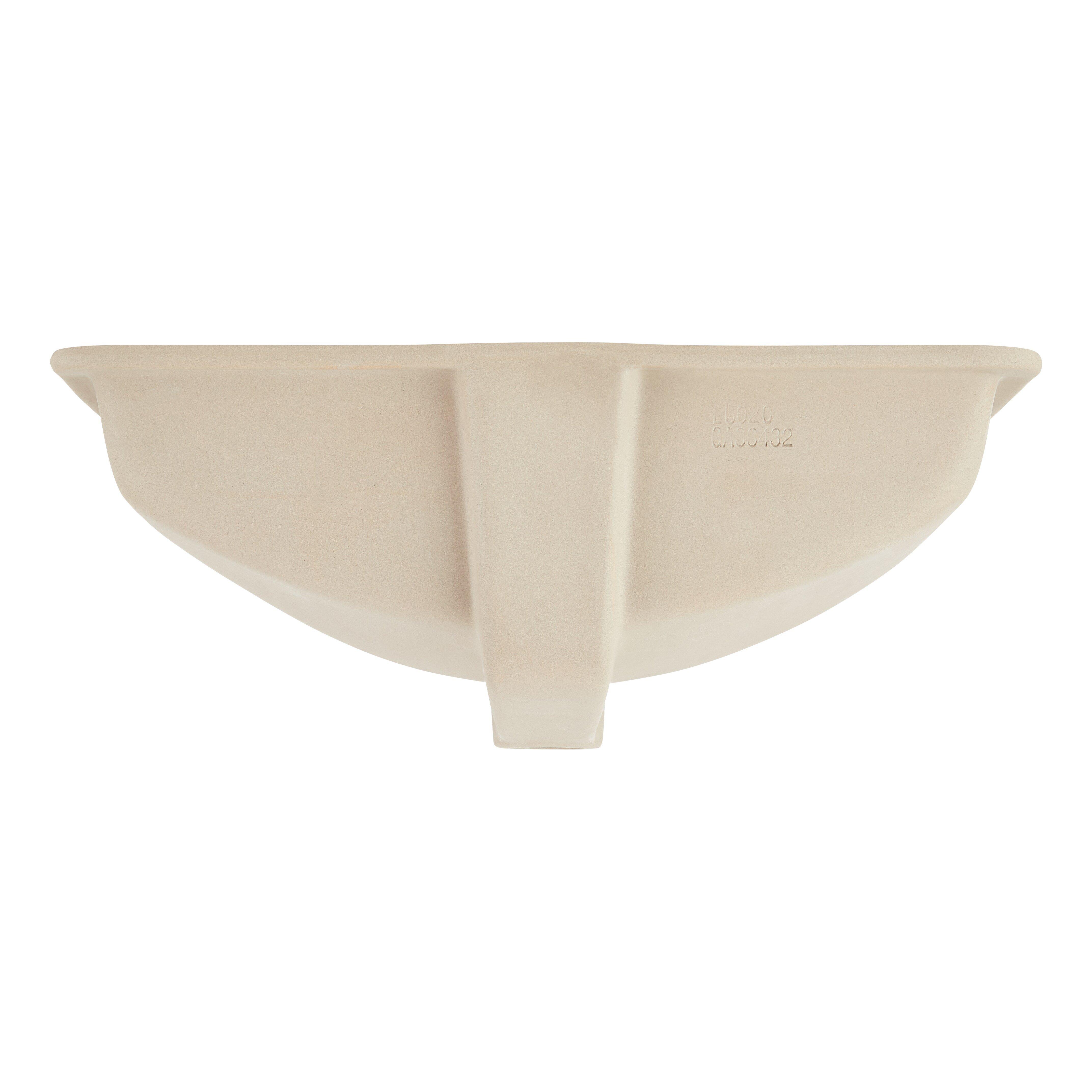 Signature Hardware White Undermount Bathroom Sink 