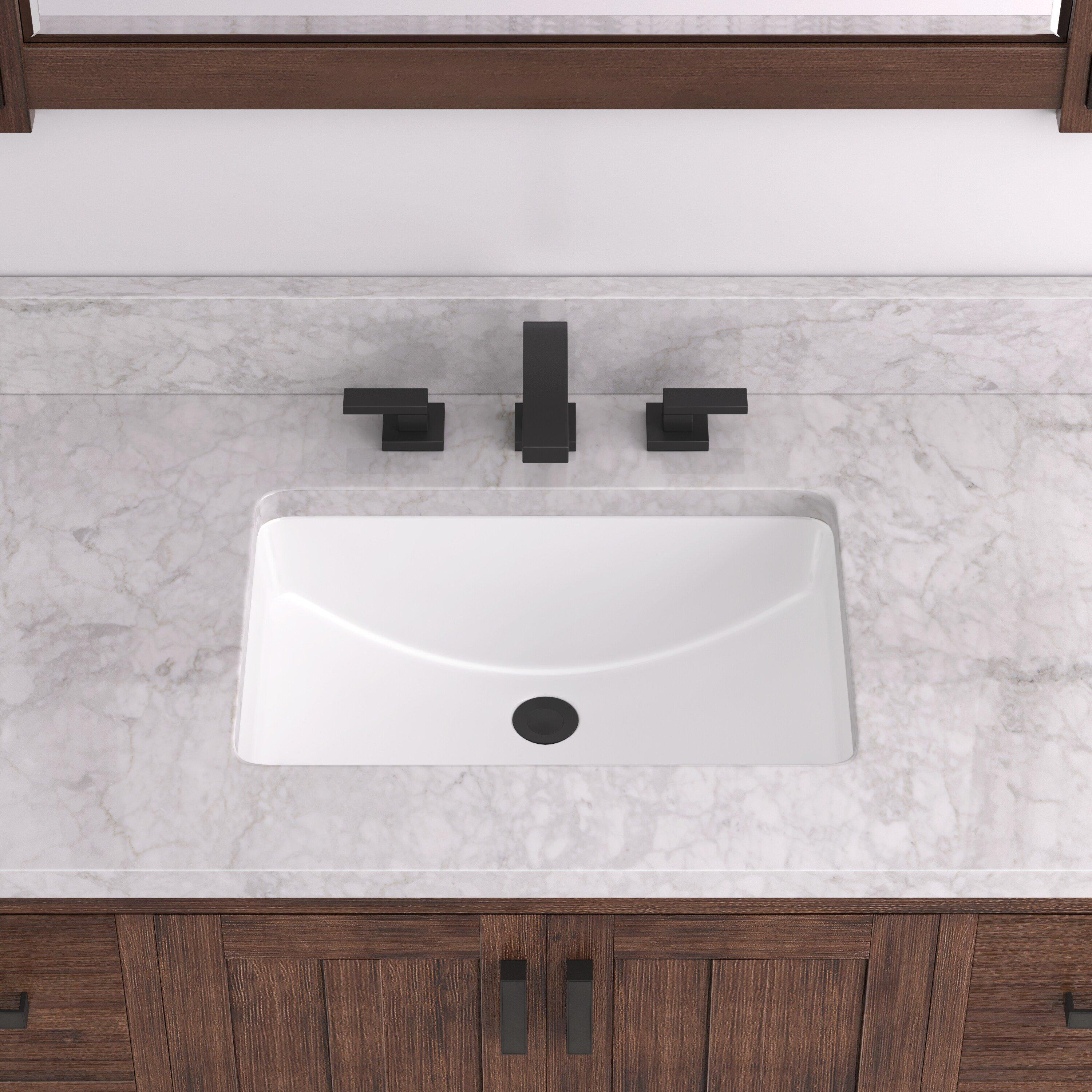 Signature Hardware White Undermount Bathroom Sink 