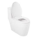 Signature Hardware White 1.28 gpf Elongated Floor Mount One Piece Toilet with Seat 