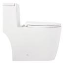 Signature Hardware White 1.28 gpf Elongated One Piece Toilet 