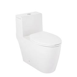 1.28 gpf Elongated One Piece Skirted Toilet in White