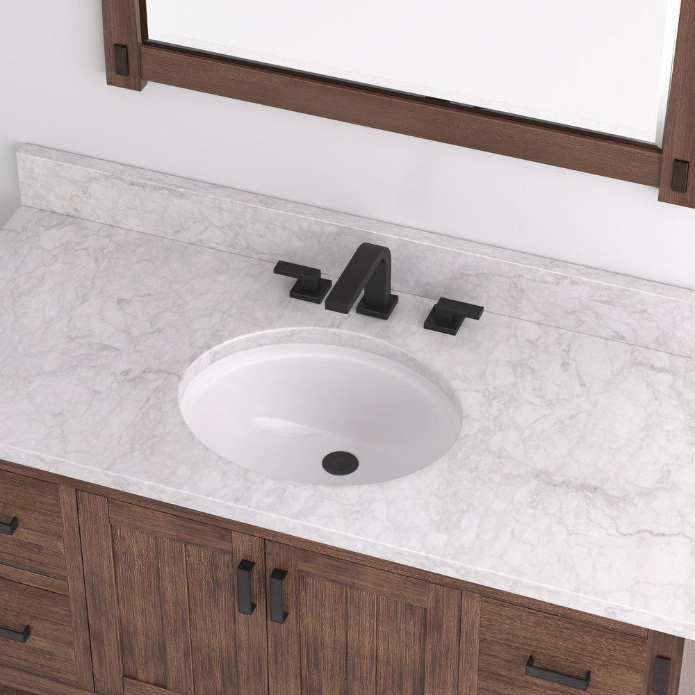 Signature Hardware White 17 in. Undermount Basin 