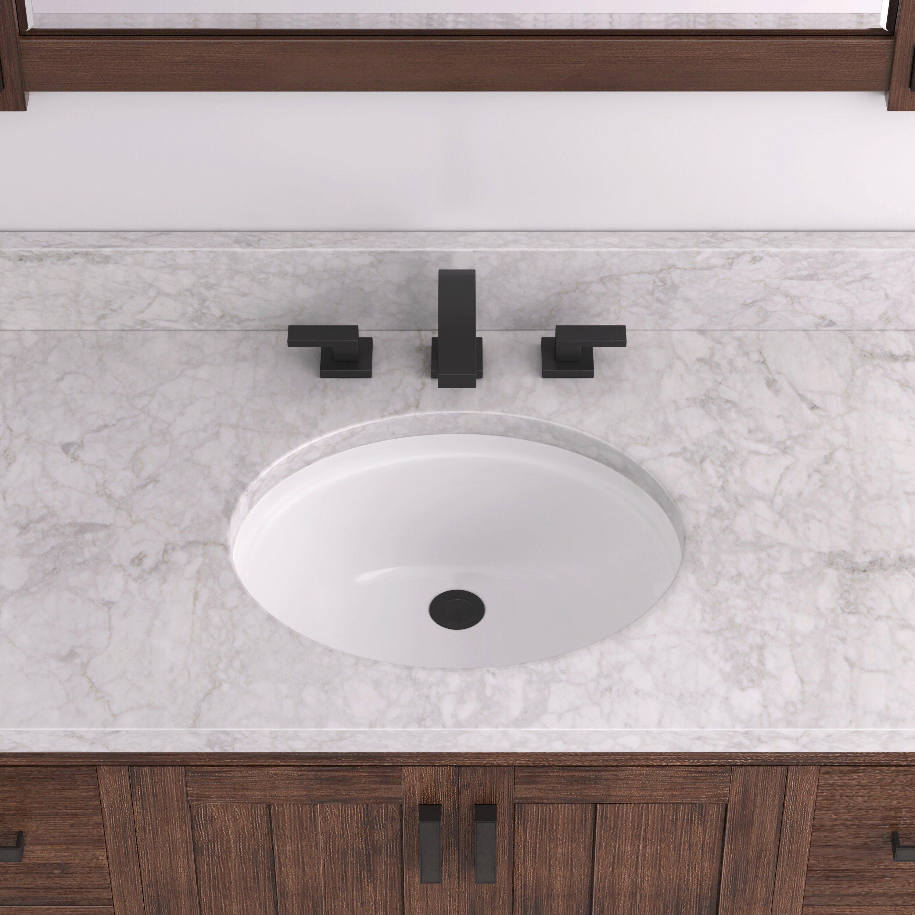 Signature Hardware White Undermount Bathroom Sink 