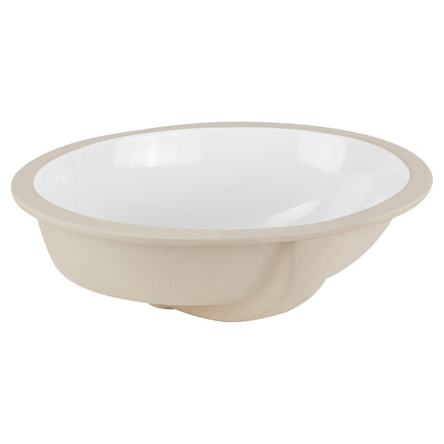 Signature Hardware White Undermount Bathroom Sink 