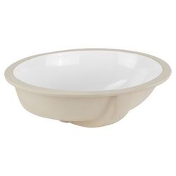 19-1/2 in. Undermount Oval Vitreous China Bathroom Sink in White