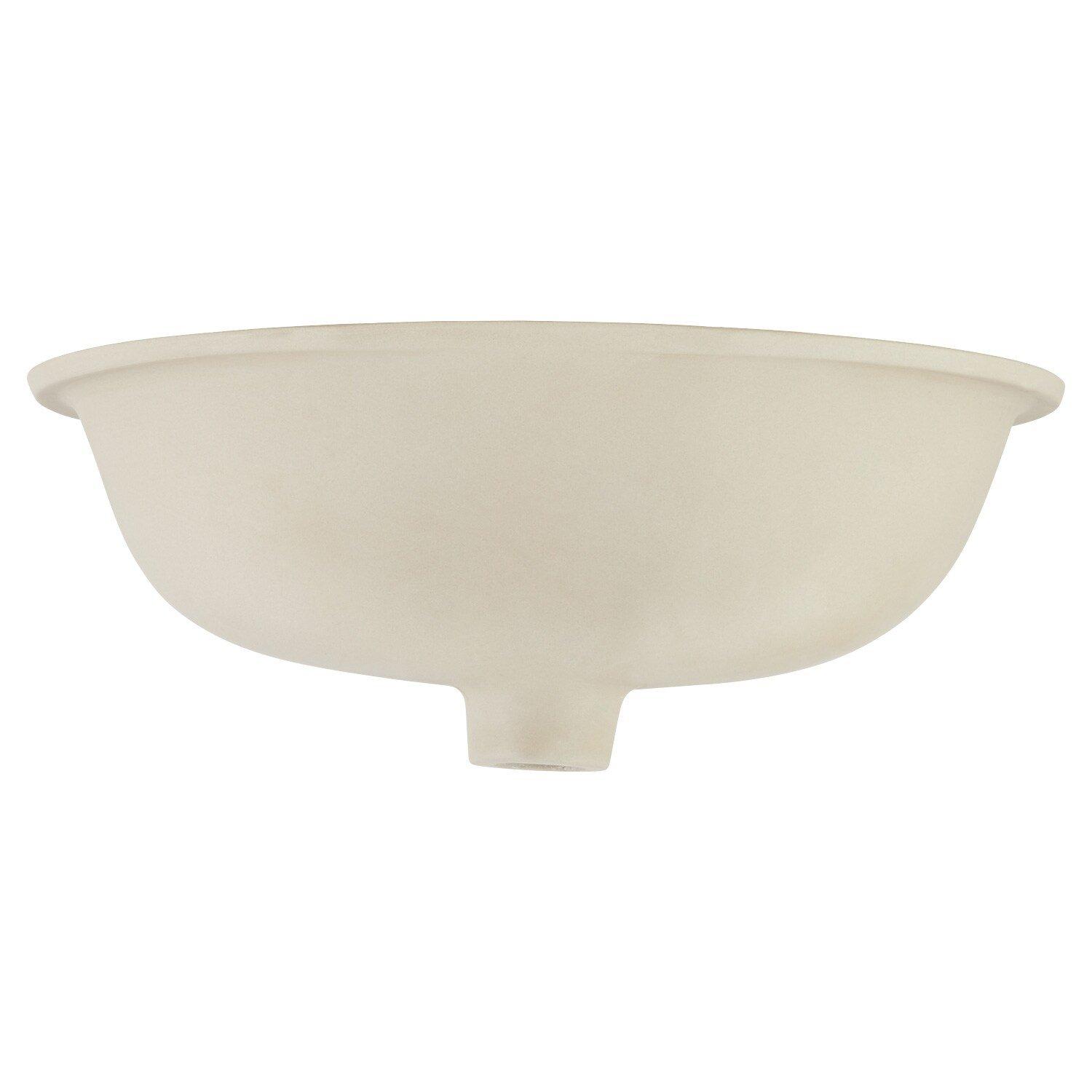 Signature Hardware White Undermount Bathroom Sink 