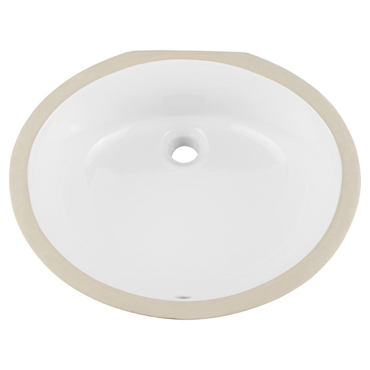 Signature Hardware White Undermount Bathroom Sink 